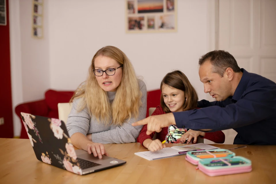 Parent with kid